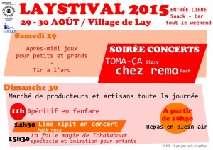 Programme Lay'Stival 2015